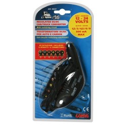 Trasformatore per auto e camion 12/24V - 500 mA