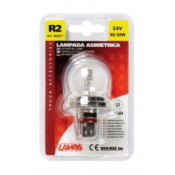 24V Lampada asimmetrica biluce - R2 - 50/55W - P45t - 1 pezzo in blister