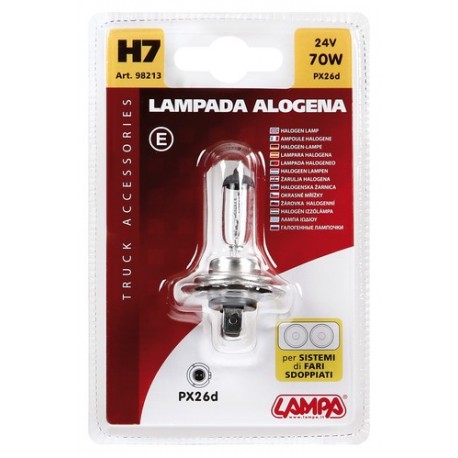 24V Lampada alogena - H7 - 70W - PX26d - 1 pezzo in blister
