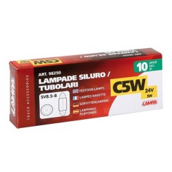 24V Lampada siluro - C5W - 11x35 mm - 5W - SV8.5-8 - 10 pz - Scatola