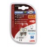 24/28V Hyper-Led 15 - 5 SMD x 3 chips - T4W - BA9s - bianco - Doppia polarita'