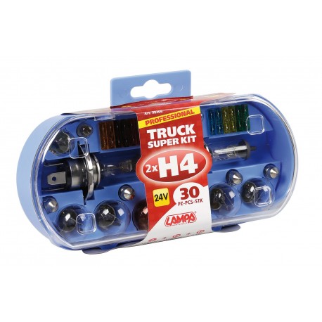 Kit lampade di ricambio 30 pz alogena 2xH4 - 24V