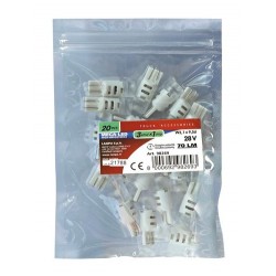 24-28V Mega-Led 3 - 3 SMD x 1 chip - T10 - W2.1x9.5d - 20 pz - Busta - bianco - Doppia polarita'