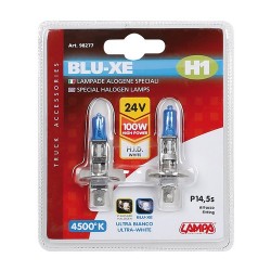 24V Lampada alogena Blu-Xe - H1 - 100W - P14.5s - 2 pz in blister