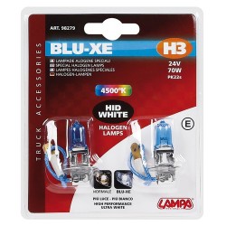 24V Lampada alogena Blu-Xe - H3 - 70W - PK22s - 2 pz - Scatola