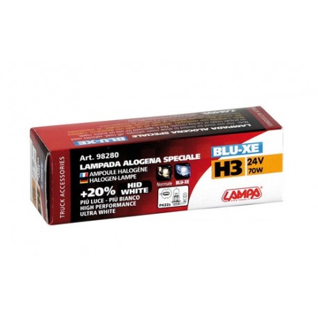 24V Lampada alogena Blu-Xe - H3 - 70W - PK22s - 1 pezzo - Scatola