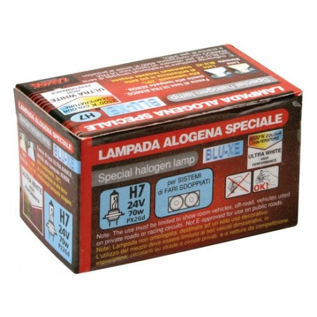 24V Lampada alogena Blu-Xe - H7 - 70W - PX26d - 1 pezzo - Scatola