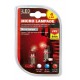 24V Micro lampada 4 Led - T4W - BA9s - rosso