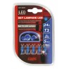 24V Kit Lampade cruscotto Led 1 Led - T3 - W2x4.6d - 5 pz in blister - Blu