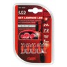 24V Kit Lampade cruscotto Led 1 Led - T3 - W2x4.6d - 5 pz in blister - rosso