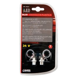 24V Lampada cruscotto 1 Led - B8.5d - bianco