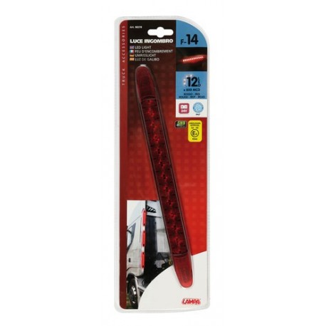 Luce ingombro a 12 Led 24V - rosso
