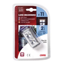 Luce ingombro a 2 Led 24V - bianco