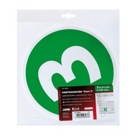 Contrassegno adesivo classificazione euro - 3