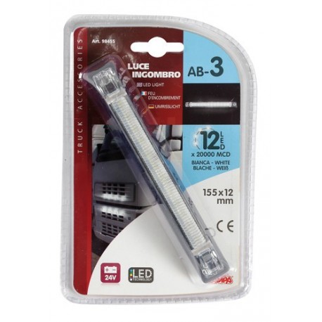 Luce ingombro a 12 Led 24V - bianco