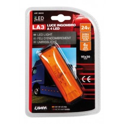 Luce ingombro a 4 Led 24V - Arancio