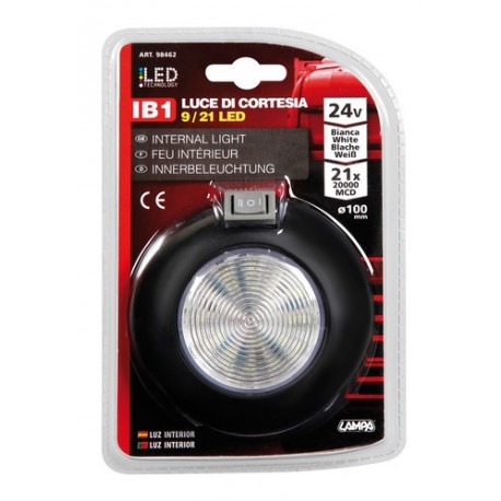 Luce di cortesia a 9/21 Led - bianco