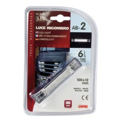 Luce ingombro a 6 Led 24V - bianco