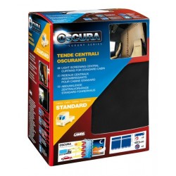 Oscura tende centrali per camion cabina standard - nero