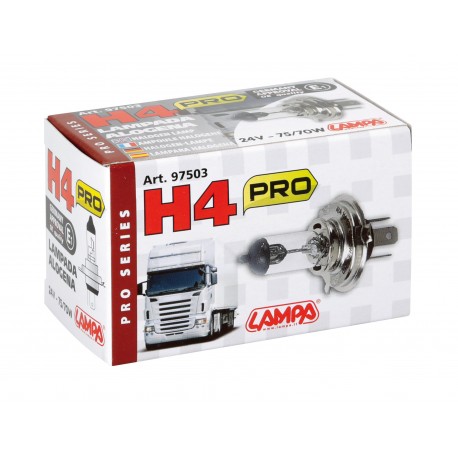 24V Lampada alogena Pro - H4 - 75/70W - P43t - 1 pezzo - Scatola