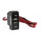 Original-Fit doppia presa USB 12/24V - Mercedes