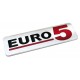 Emblema Antinquinamento 3D cromato - 170x50 mm - Euro 5