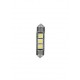 24/28V Hyper-Led 9 - 3 SMD x 3 chips - C5W - 10x36 mm - SV8.5-8 - 20 pz - Busta - bianco - Doppia polarita'