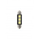 24/28V Hyper-Led 9 - 3 SMD x 3 chips - 10x39 mm - SV8.5-8 - bianco - Doppia polarita'