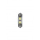 24/28V Hyper-Led 6 - 2 SMD x 3 chips - 10x31 mm - SV8.5-8 - 20 pz - Busta - bianco - Doppia polarita'