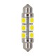 24/30V Hyper-Led 36 - 12 SMD x 3 chips - 11x41 mm - SV8.5-8 - bianco - Doppia polarita'