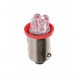 24V Micro lampada 4 Led - T4W - BA9s - rosso