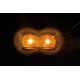Luce ingombro a 2 Led 24V - Arancio