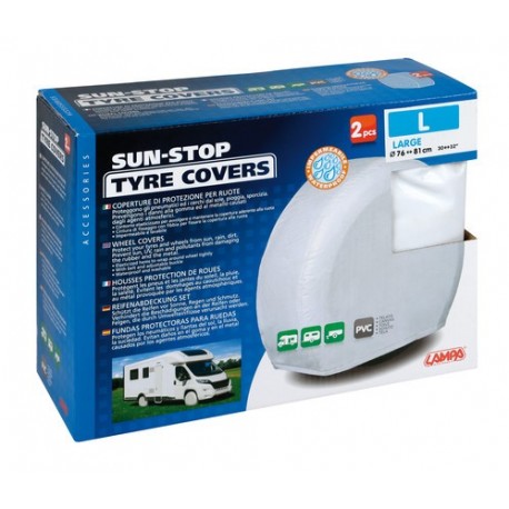 Sun-Stop coperture di protezione per ruote 2 pz - L