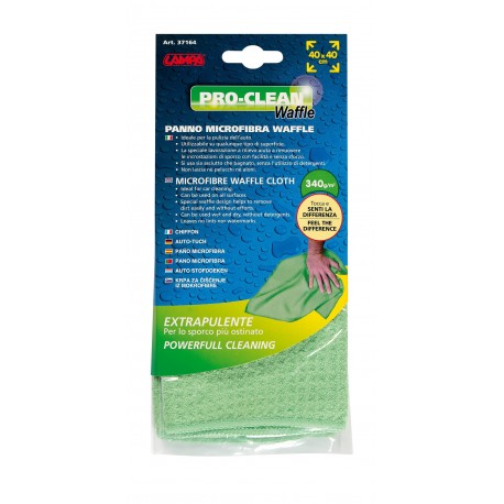 Pro-Clean - 40x40 cm - Panno extrapulente - Tessuto waffle