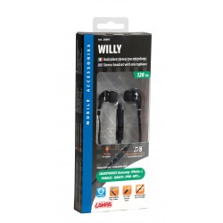 Willy auricolare stereo con microfono