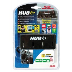 Hub-4 presa di corrente multipla con Usb 12/24V