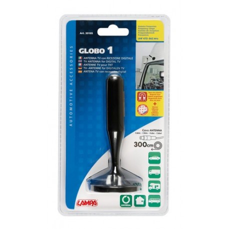 Globo-1 antenna TV con ricezione digitale - 130 mm