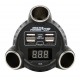 Multi-Power Cup 3 prese accendisigari + 4 USB e voltmetro 12/24/36V