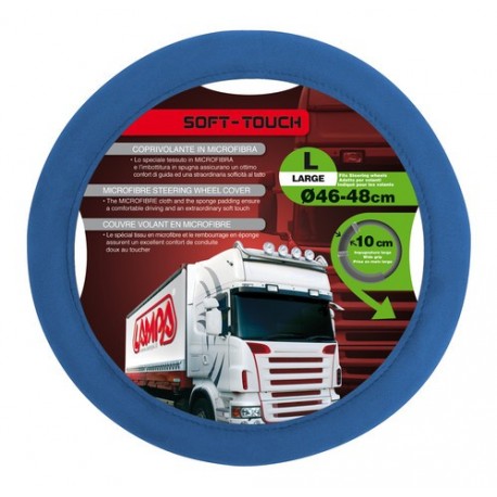 Soft Touch coprivolante - L - diametro 46/48 cm - blu