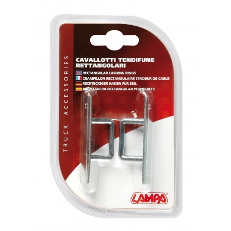 Cavallotti tendifune rettangolari 2 pz