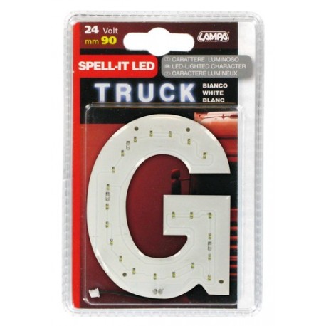 Spell-It Led 90 mm 24V - bianco - G