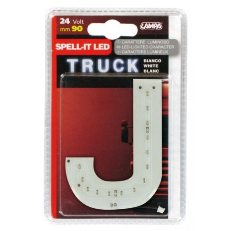 Spell-It Led 90 mm 24V - bianco - J