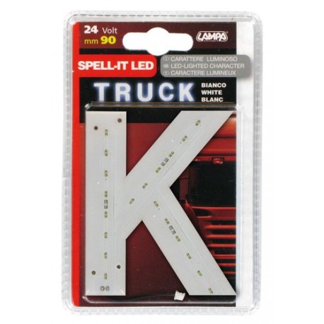 Spell-It Led 90 mm 24V - bianco - K