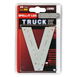 Spell-It Led 90 mm 24V - bianco - V