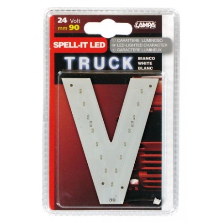 Spell-It Led 90 mm 24V - bianco - V