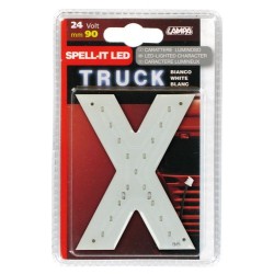 Spell-It Led 90 mm 24V - bianco - X