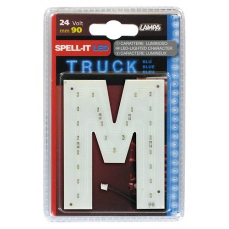 Spell-It Led 90 mm 24V - blu - M