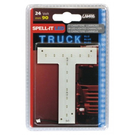 Spell-It Led 90 mm 24V - blu - T