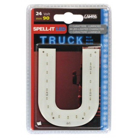 Spell-It Led 90 mm 24V - blu - U