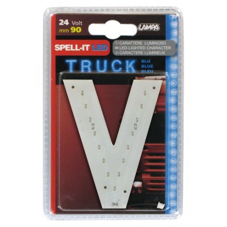 Spell-It Led 90 mm 24V - blu - V